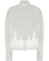 Ermanno Scervino - White Poplin Shirt - Lyst