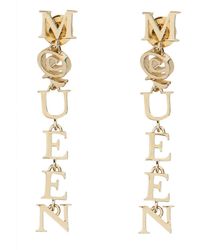 McQueen - Logo Earrings - Lyst