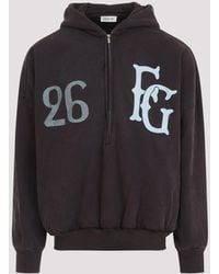 Fear Of God - Baseball Club Kapuzenpullover mit halbem Reißverschluss - Lyst