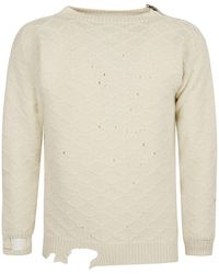 Maison Margiela - Knitted Wool Sweater - Lyst