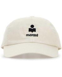 Isabel Marant - Ivory Cotton Tomas Baseball Cap - Lyst