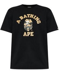 A Bathing Ape - 1 St Camo College Tee M - Lyst