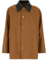 Jil Sander - Caramel Cotton Trench Coat - Lyst