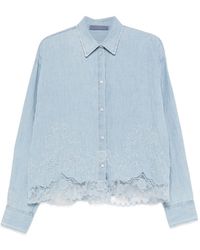 Ermanno Scervino - Hemd mit Blumenspitze - Lyst