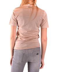 DSquared² - T-shirt Manches Courtes Beige - Lyst