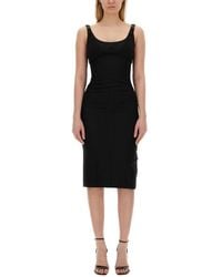 Versace Jeans Couture - Dress With Buckles - Lyst