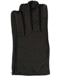 Gucci - Dark Nappa Leather Gloves - Lyst