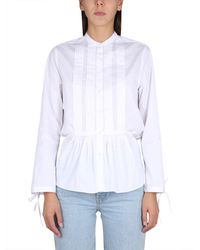 Aspesi - Korean Collar Shirt - Lyst