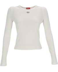 DIESEL - T Uncutieslong Ls Od Top - Lyst
