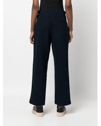 A.P.C. - Pleat-Detail Wide-Leg Cotton Trousers - Lyst