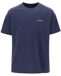 Carhartt - T Shirt Con Logo Ricamato - Lyst