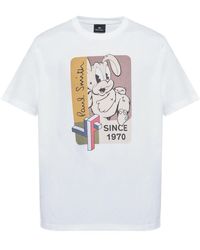 Paul Smith - T-Shirt Mit 1970 Bunny-Print - Lyst