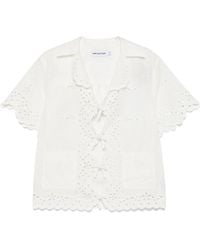 Self-Portrait - Embroidered Shirt - Lyst