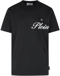 Philipp Plein - 'signature' Zwart Katoenen T-shirt - Lyst