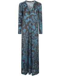 Siyu - Robe longue imprimée - Lyst