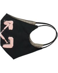 Off-White c/o Virgil Abloh - Gebroken Witte Maskers Vrouwen Katoen Zwart/roze - Lyst