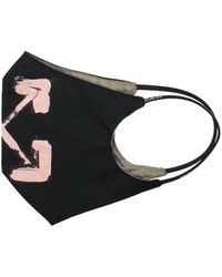 Off-White c/o Virgil Abloh - Mascherine Donna Cotone Nero/Rosa - Lyst
