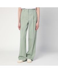 Golden Goose - Wide-Leg Light Wool Trousers - Lyst