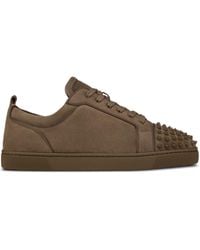 Christian Louboutin - Lace-Up Flat Sneakers - Lyst