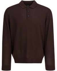 Vince - Merino Wool Polo Shirt - Lyst