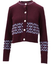 B.B. Wallace - Strickjacke mit Rundhalsausschnitt - Lyst