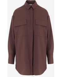 QL2 Donna - Stretch Wool Blend Shirt - Lyst