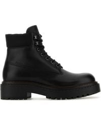 Prada - Leather Ankle Boots - Lyst