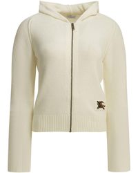 Burberry - "Jillian" Zipper Sweater - Lyst