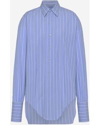 Maison Margiela - Katoenen Overhemd Met Gestreept Patroon - Lyst