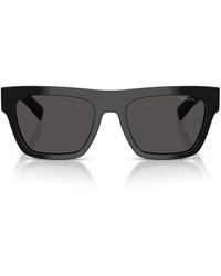 Prada - Zonnebril Prc03 S 16 K08 Z Zwart/donkergrijs Heren - Lyst