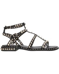 Ash - Sandalen Schwarz+Gold - Lyst