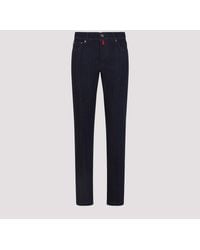 Kiton - Indaco Cotton Jeans - Lyst