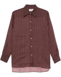 Officine Generale - Geometric-Print Shirt - Lyst