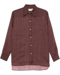 Officine Generale - Blouse Met Geometrische Print - Lyst
