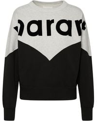 Isabel Marant - Two-Color Cotton Blend Houston Sweatshirt - Lyst