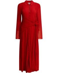 Ganni - Long Chemise Dress - Lyst
