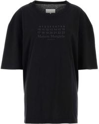Maison Margiela - Numerical Printed Cotton-Jersey T-Shirt - Lyst