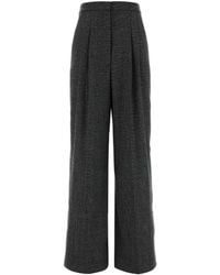 PT Torino - Embroidered Wool-Blend Wide-Leg Pants - Lyst