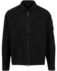 C.P. Company - C.P. Firmenhemden schwarz - Lyst