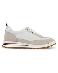 Thom Browne - Sneakers In Mesh E Pelle Scamosciat - Lyst