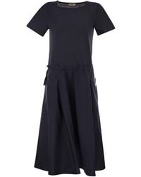 Herno - Jersey And Poplin Combination Dress - Lyst