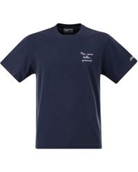 MC2 Saint Barth - T Shirt With Embroidery On The Chest - Lyst