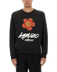 KENZO - Cotton Sweatshirt X Futura 2000" - Lyst