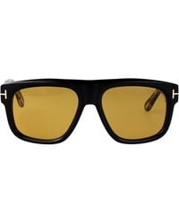 Tom Ford - Nero Lucido Marrone Acetate Sunglasses - Lyst