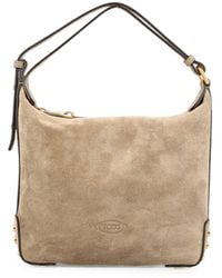 Tod's - Metal Dots Mini Leather Shoulder Bag - Lyst
