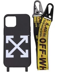Off-White c/o Virgil Abloh - Porta Iphone Iphone 12 M Uomo Poliuretano Nero - Lyst