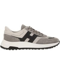 Hogan - Hyperlight Leder- und Textil -Trainer mit Seite H - Lyst