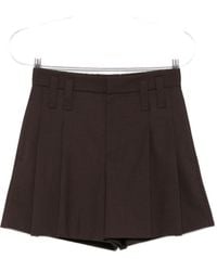 Brunello Cucinelli - Wool Blend Shorts - Lyst
