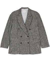 Alysi - Houndstooth-Pattern Coat - Lyst