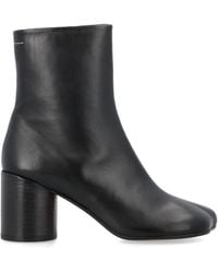 MM6 by Maison Martin Margiela - Leather Ankle Boots - Lyst